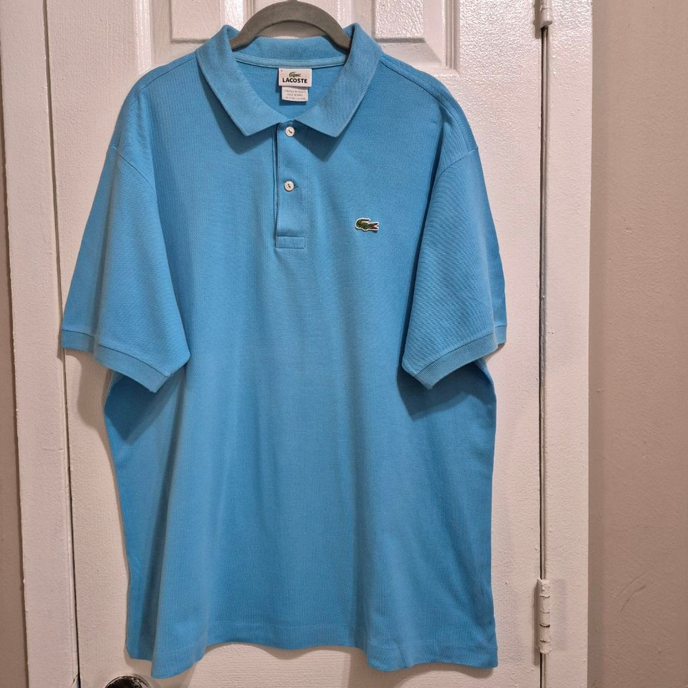 Men's Lacoste Blue Short Sleeve Polo Shirt Size XL